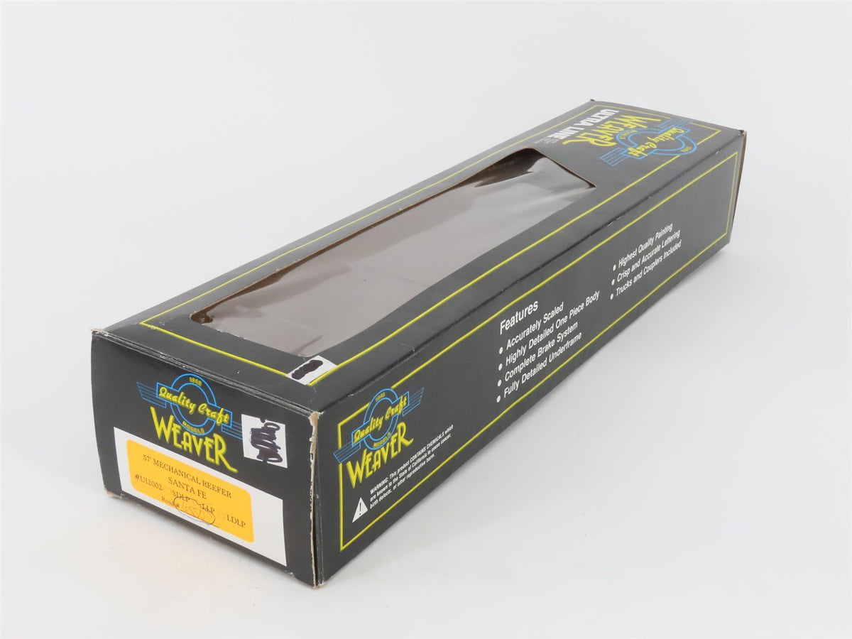 O Gauge 3-Rail Weaver Ultra Line U12002 SFRC Santa Fe Mechanical Reefer #6550