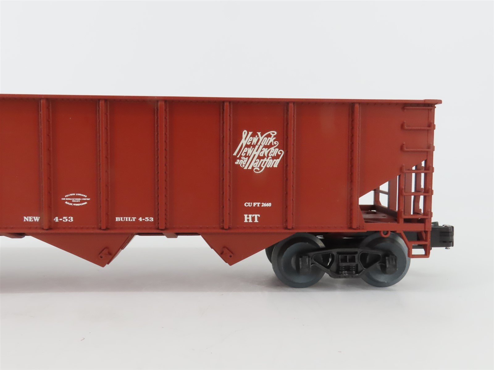 O Gauge 3-Rail Weaver Ultra Line U18014L NH New Haven 3-Bay Open Hopper #80106