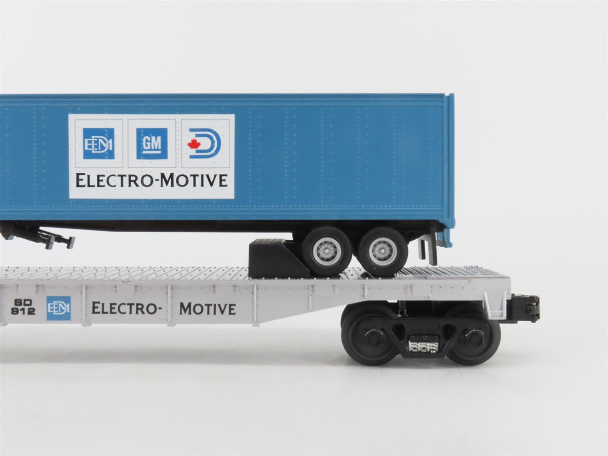 O Gauge 3-Rail MTH Rail King 30-7012C SD Electro-Motive Flat Car #912 w/ Trailer