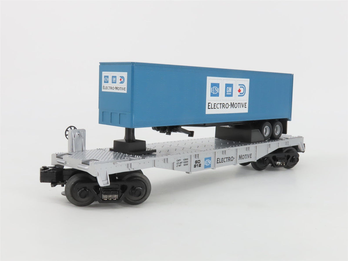 O Gauge 3-Rail MTH Rail King 30-7012C SD Electro-Motive Flat Car #912 w/ Trailer