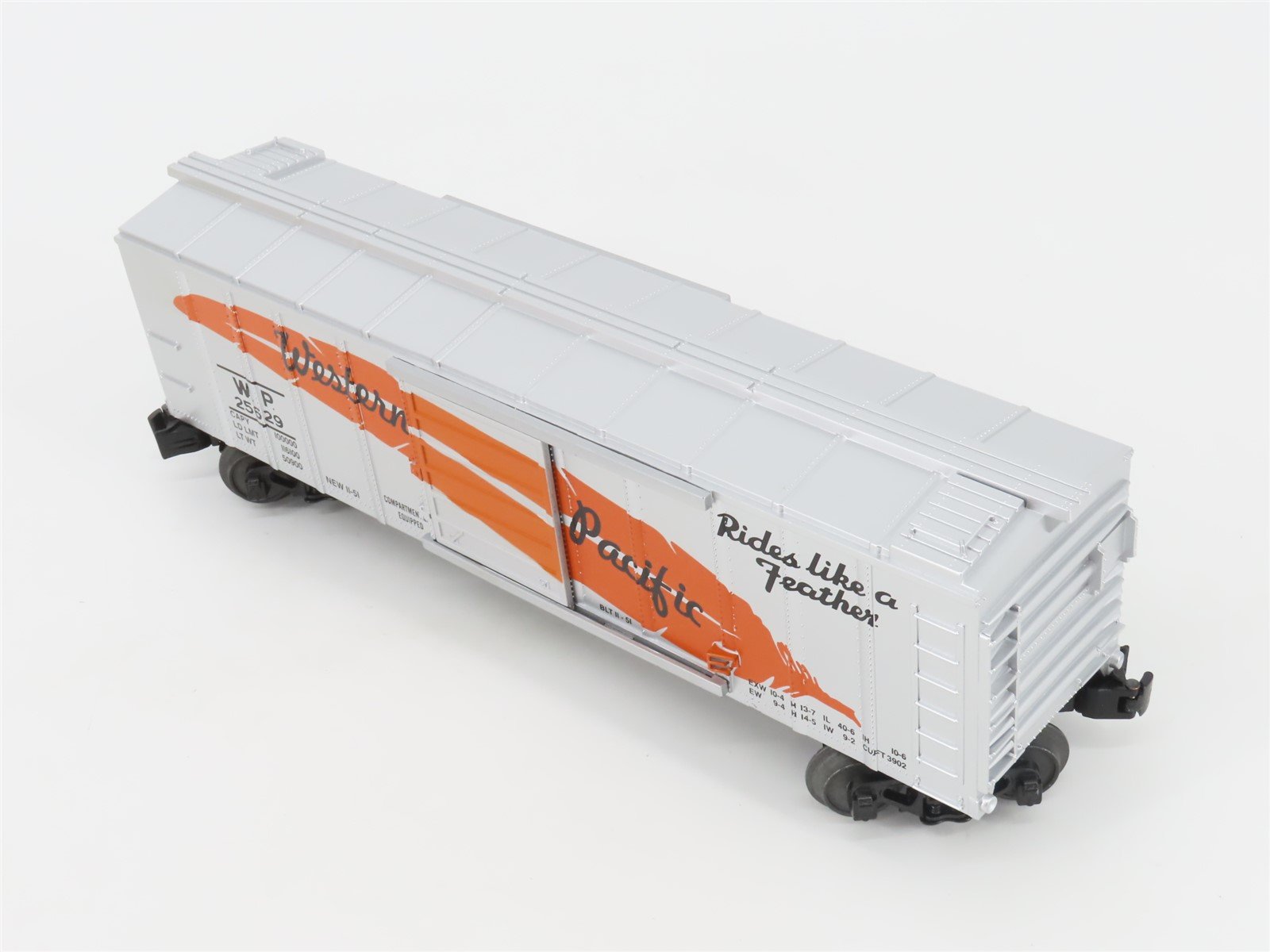 O Gauge 3-Rail MTH Rail King 30-74728 WP Western Pacific Feather Box Car #25629