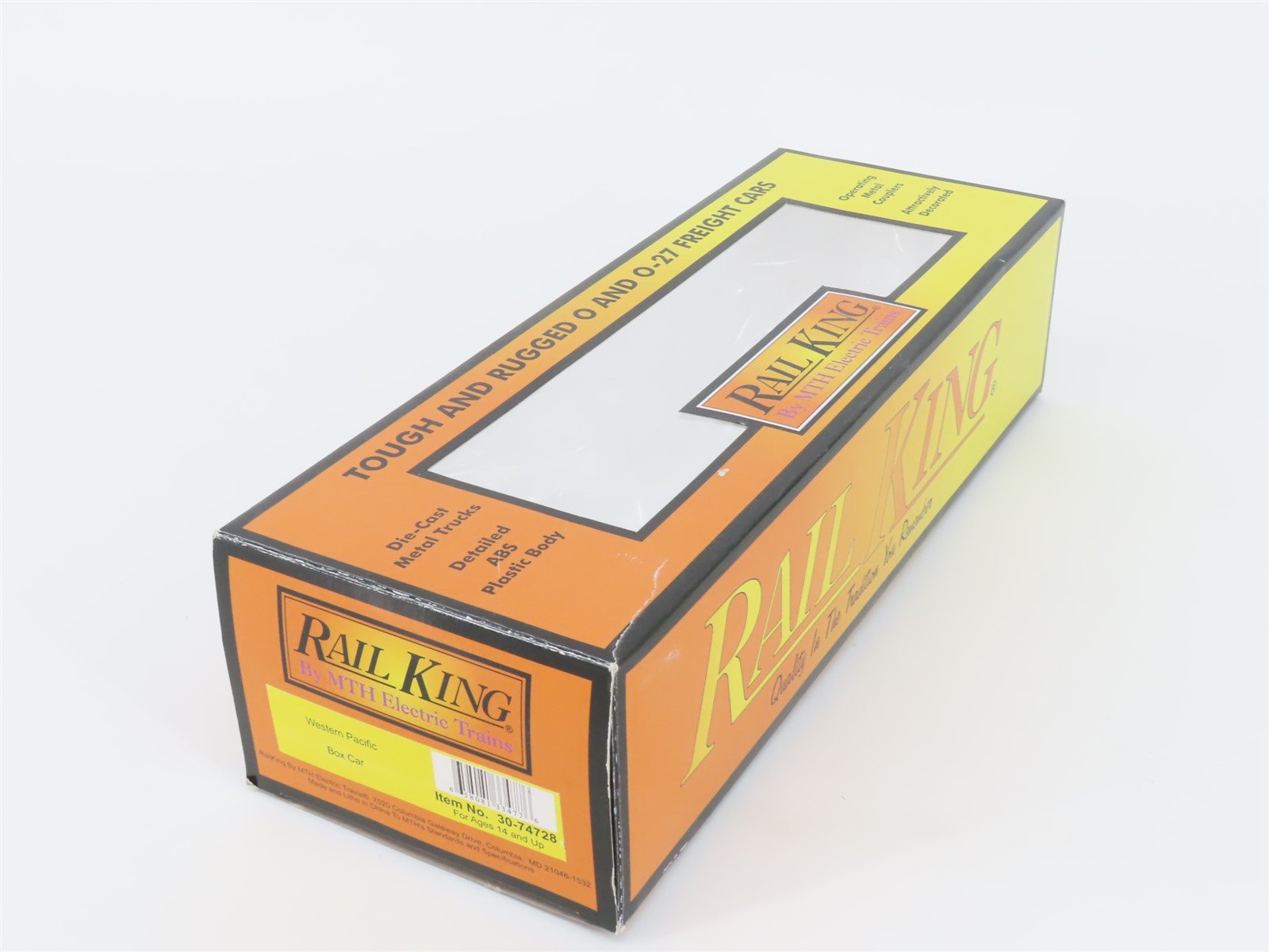 O Gauge 3-Rail MTH Rail King 30-74728 WP Western Pacific Feather Box Car #25629