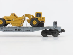 O Gauge 3-Rail MTH Rail King 30-7616 MTH Flat Car #19981 w/ ERTL Earth Mover