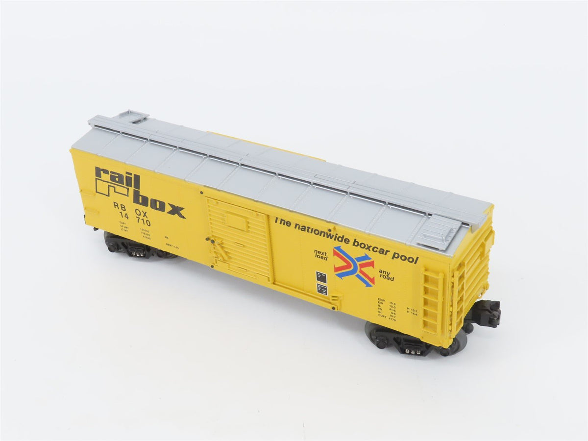 O Gauge 3-Rail MTH Rail King 30-8404 RBOX Rail Box Die-Cast Box Car #14710