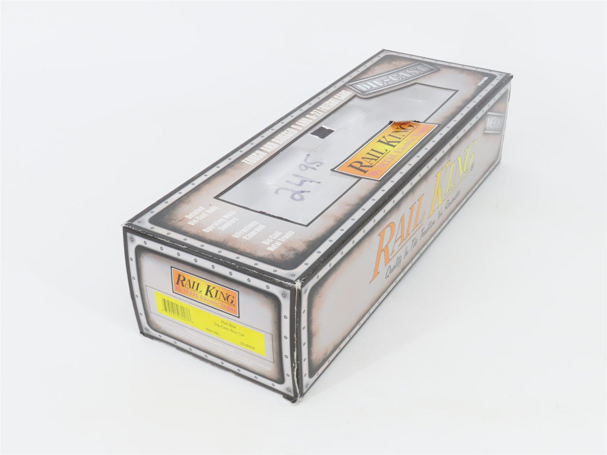 O Gauge 3-Rail MTH Rail King 30-8404 RBOX Rail Box Die-Cast Box Car #14710