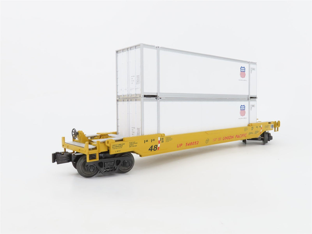 O Gauge 3-Rail MTH Rail King 30-4214A UP Union Pacific Husky Stack Car #548052