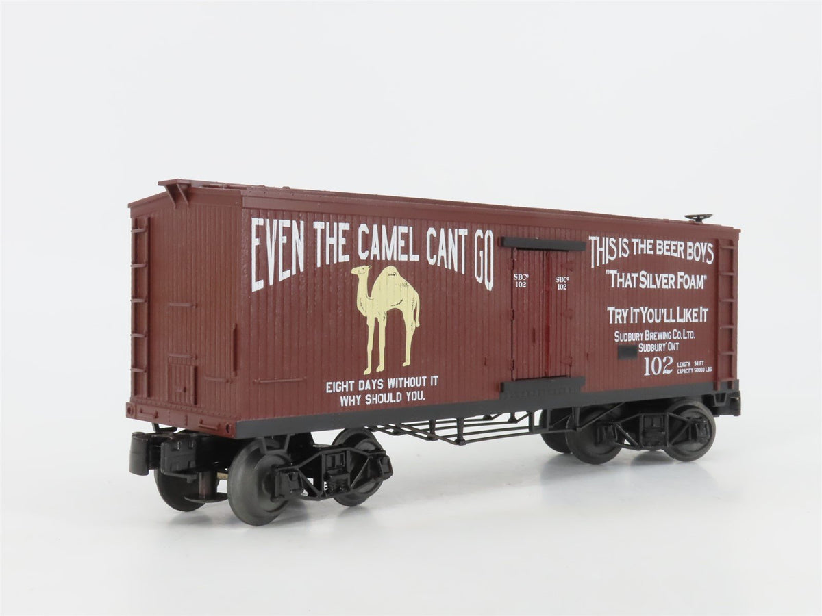 O Gauge 3-Rail MTH Rail King 30-78112 Sudbury Brewing &quot;Camel&quot; Reefer #102
