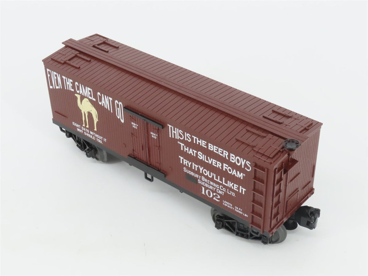 O Gauge 3-Rail MTH Rail King 30-78112 Sudbury Brewing &quot;Camel&quot; Reefer #102