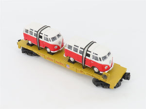 O Gauge 3-Rail MTH Rail King 30-76033 UP Union Pacific Flat Car W/ VW Vans #1965