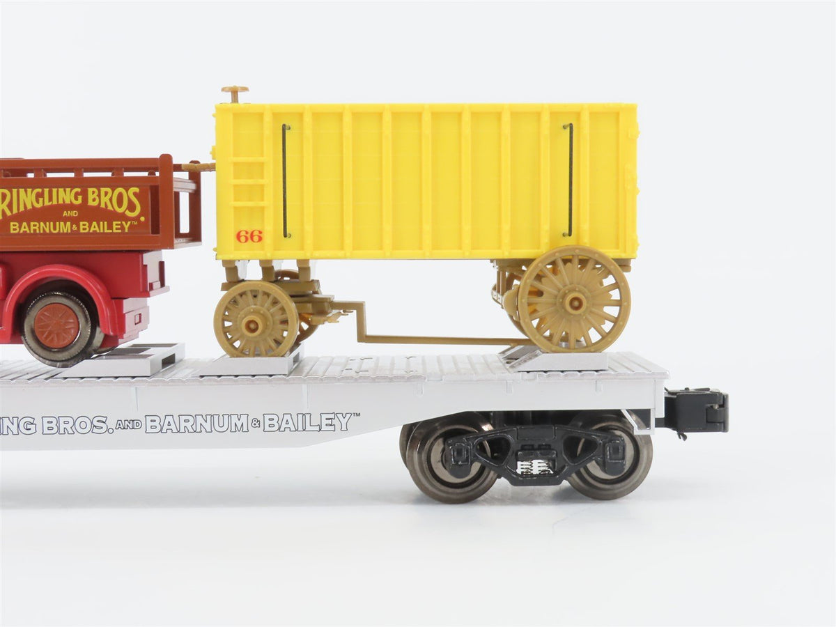 O Gauge 3-Rail K-Line 6-22235 Ringling Bros Flat Car w/ Wagon &amp; Motorized Truck