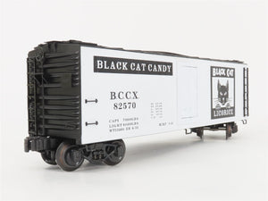 O Gauge 3-Rail K-Line K762-8029 BCCX Black Cat Candy Wood Sided Reefer #82570