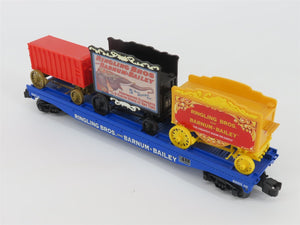 O Gauge 3-Rail K-Line 6-22656 RBBX Ringling Bros Flat Car #66 W/3 Circus Wagons