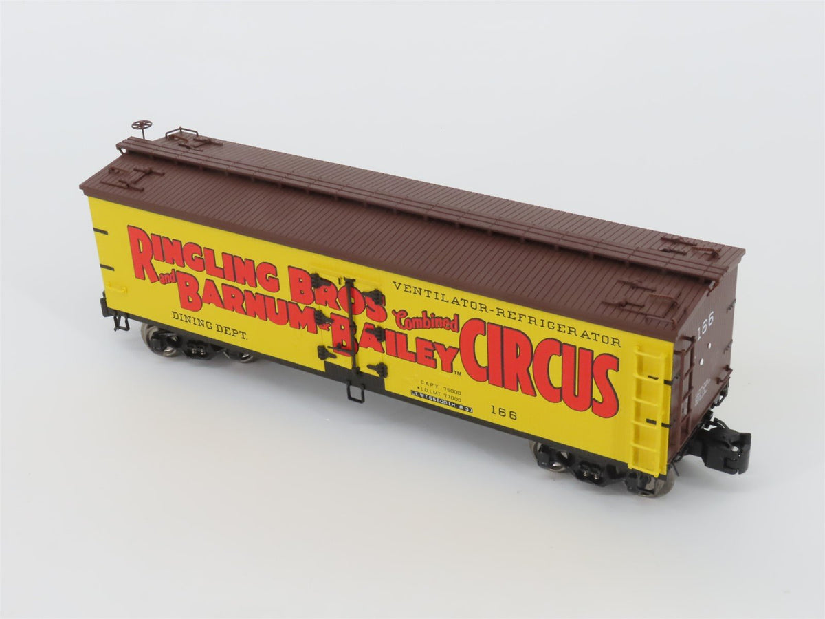 O Gauge 3-Rail K-Line 6-22249 Ringling Bros Dining Dept Wood Sided Reefer #166