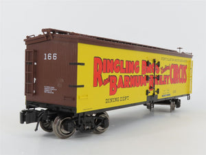O Gauge 3-Rail K-Line 6-22249 Ringling Bros Dining Dept Wood Sided Reefer #166