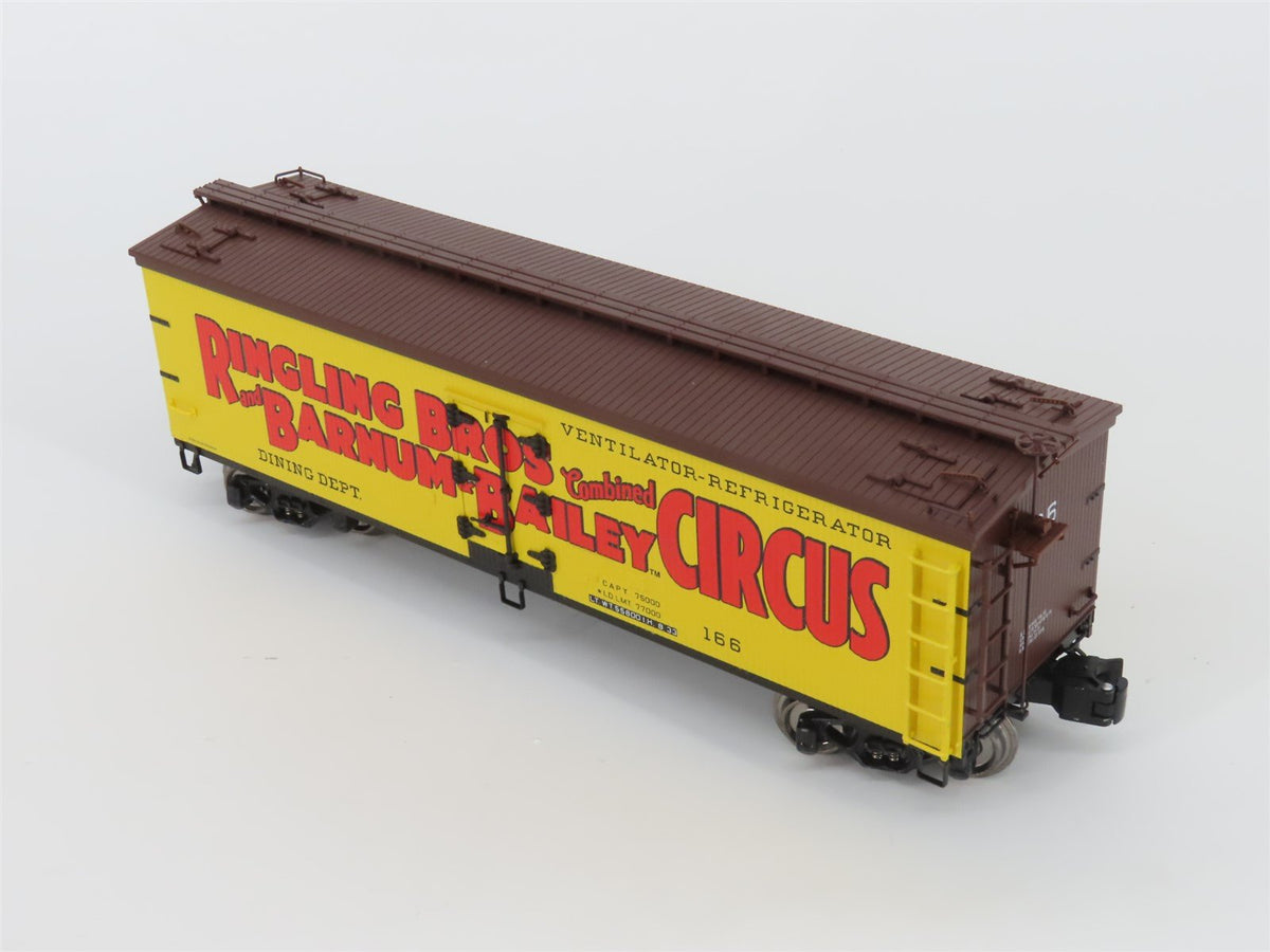 O Gauge 3-Rail K-Line 6-22249 Ringling Bros Dining Dept Wood Sided Reefer #166