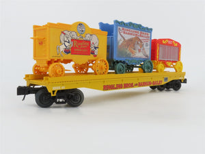 O Gauge 3-Rail K-Line 6-22654 RBBX Ringling Bros Flat Car #46 W/3 Circus Wagons