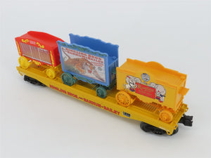 O Gauge 3-Rail K-Line 6-22654 RBBX Ringling Bros Flat Car #46 W/3 Circus Wagons