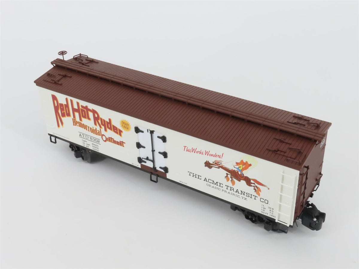 O Gauge 3-Rail K-Line K742-6302 ATC Looney Tunes Red Hot Ryder Wood Sided Reefer