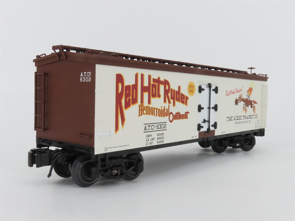 O Gauge 3-Rail K-Line K742-6302 ATC Looney Tunes Red Hot Ryder Wood Sided Reefer