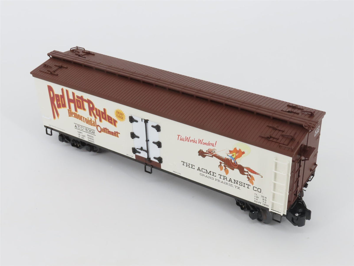 O Gauge 3-Rail K-Line K742-6302 ATC Looney Tunes Red Hot Ryder Wood Sided Reefer
