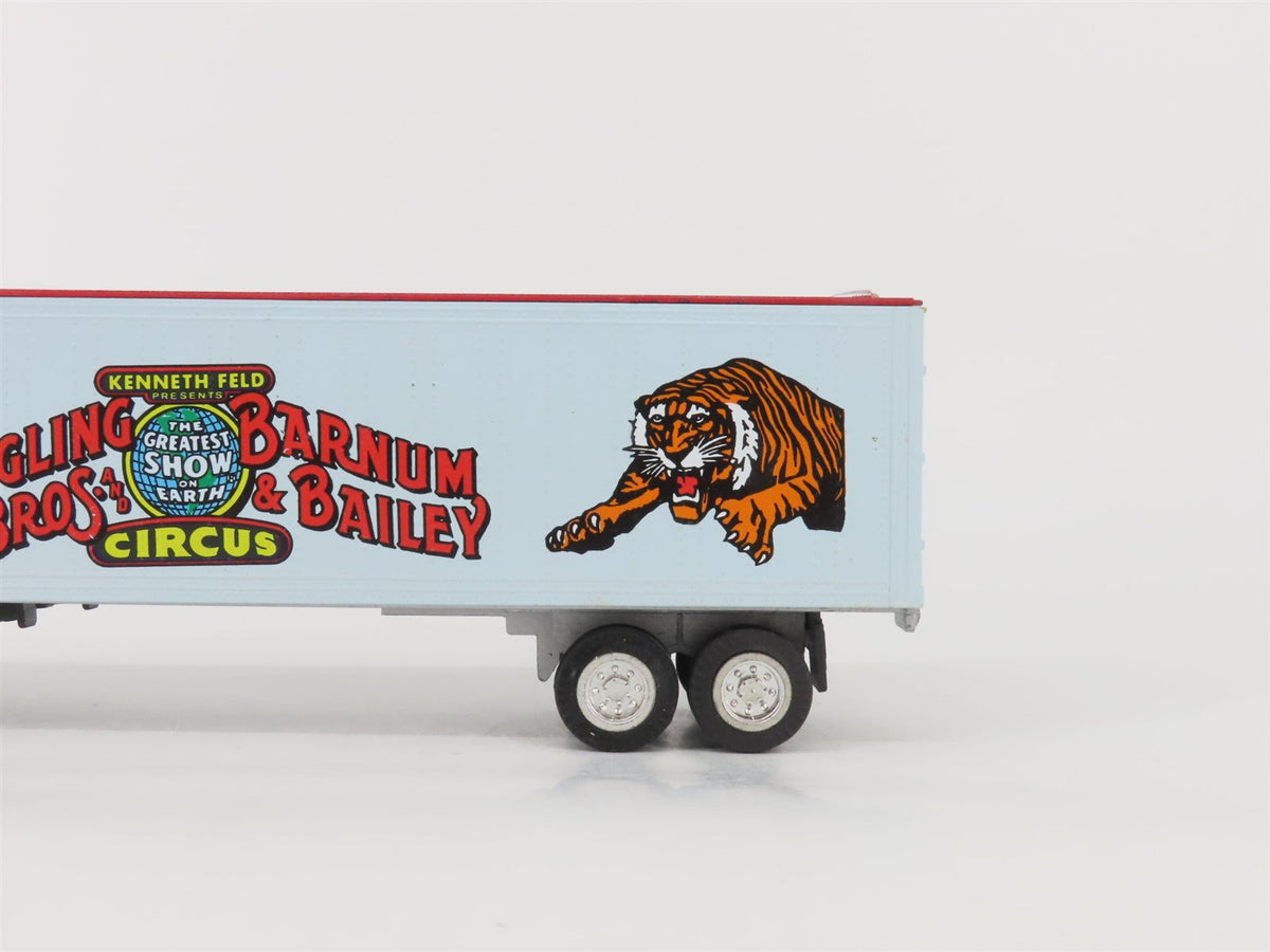O Gauge 3-Rail K-Line Ringling Bros &amp; Barnum &amp; Bailey Flat Car W/ Semi &amp; Trailer