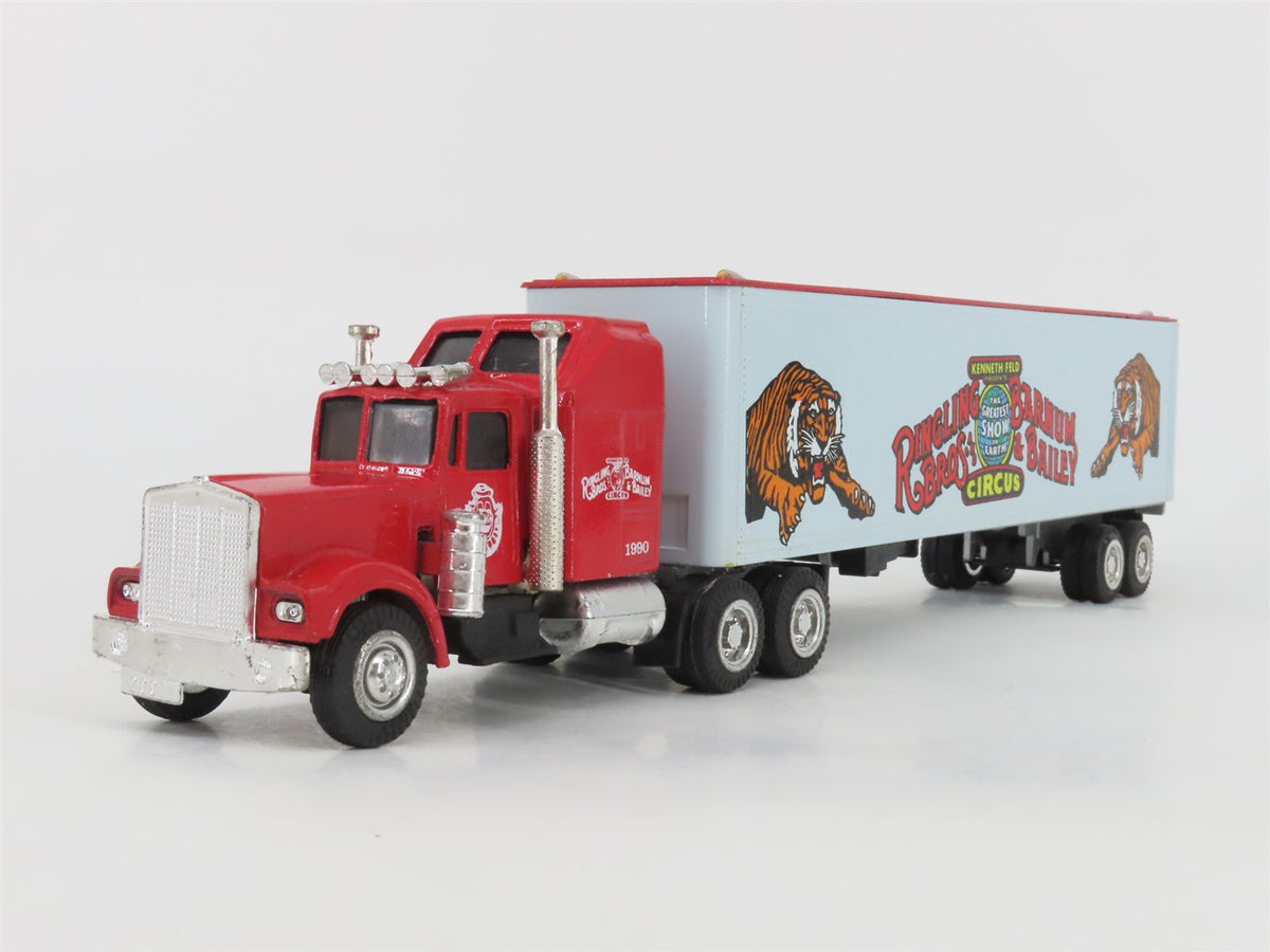 O Gauge 3-Rail K-Line Ringling Bros &amp; Barnum &amp; Bailey Flat Car W/ Semi &amp; Trailer