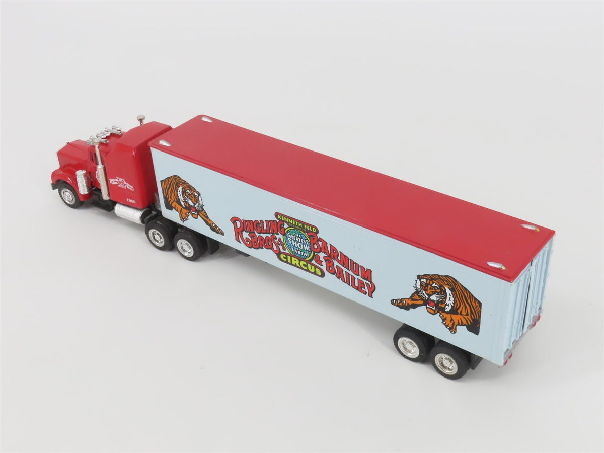 O Gauge 3-Rail K-Line Ringling Bros &amp; Barnum &amp; Bailey Flat Car W/ Semi &amp; Trailer