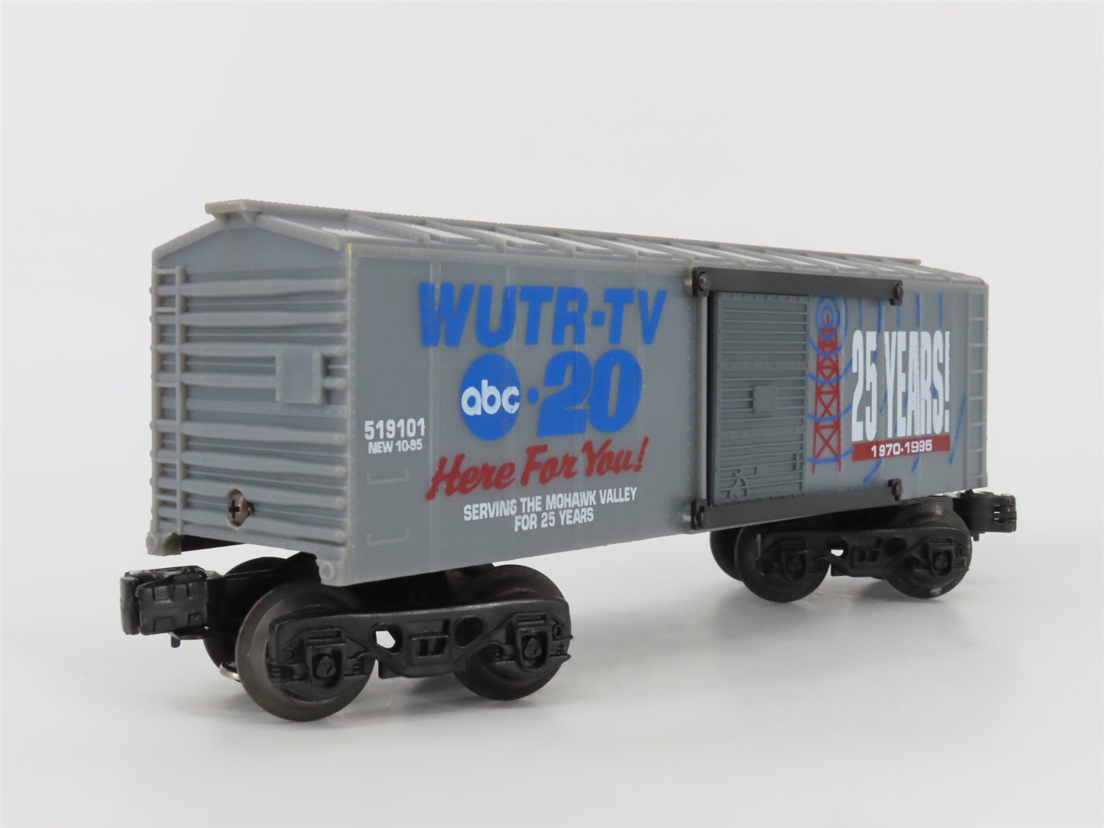 O Gauge 3-Rail K-Line ABC 20 WUTR-TV 25 Years 1970-1995 Boxcar #519101