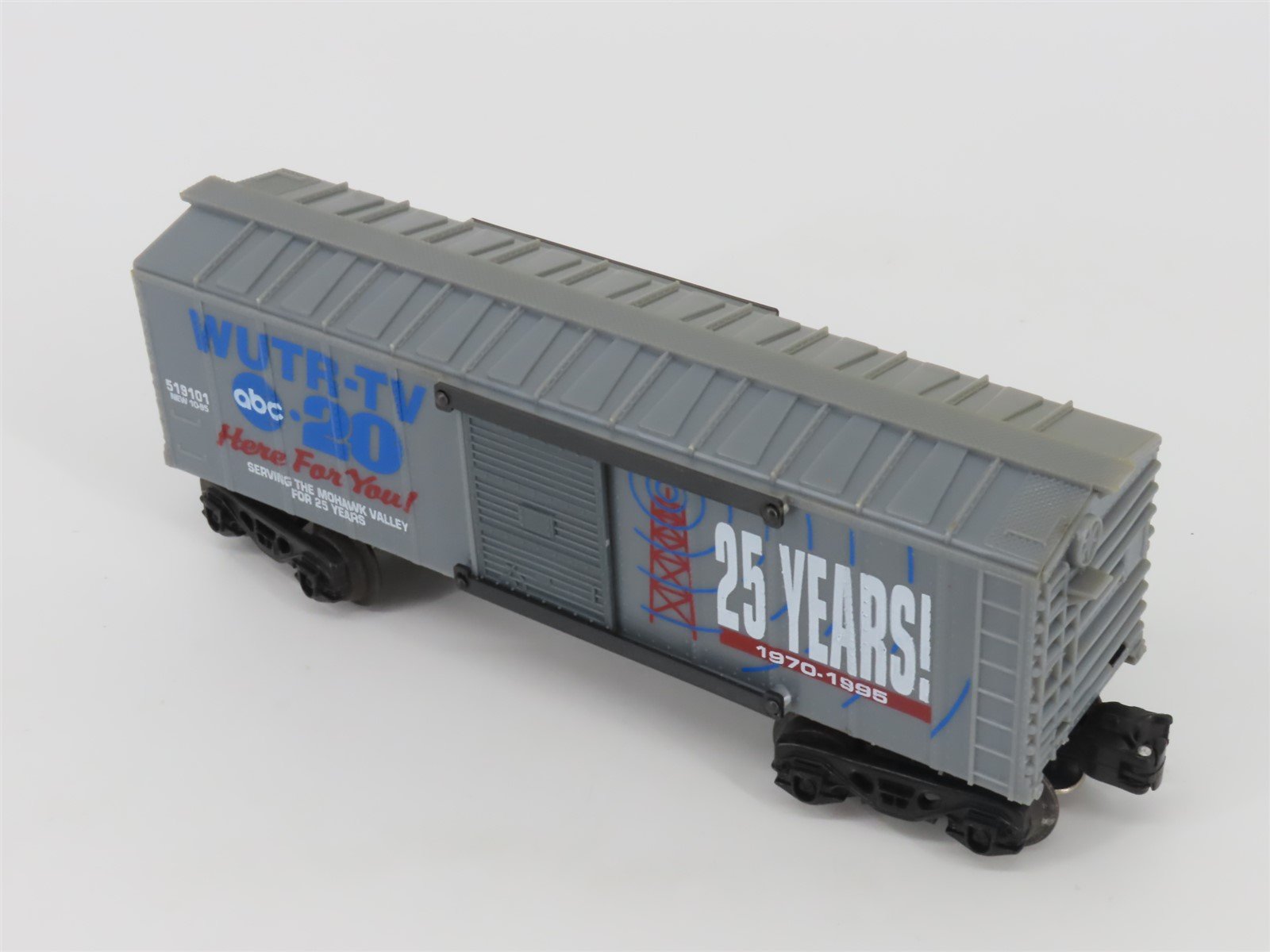 O Gauge 3-Rail K-Line ABC 20 WUTR-TV 25 Years 1970-1995 Boxcar #519101