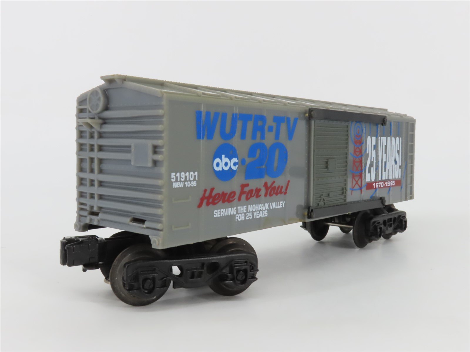 O Gauge 3-Rail K-Line ABC 20 WUTR-TV 25 Years 1970-1995 Boxcar #519101
