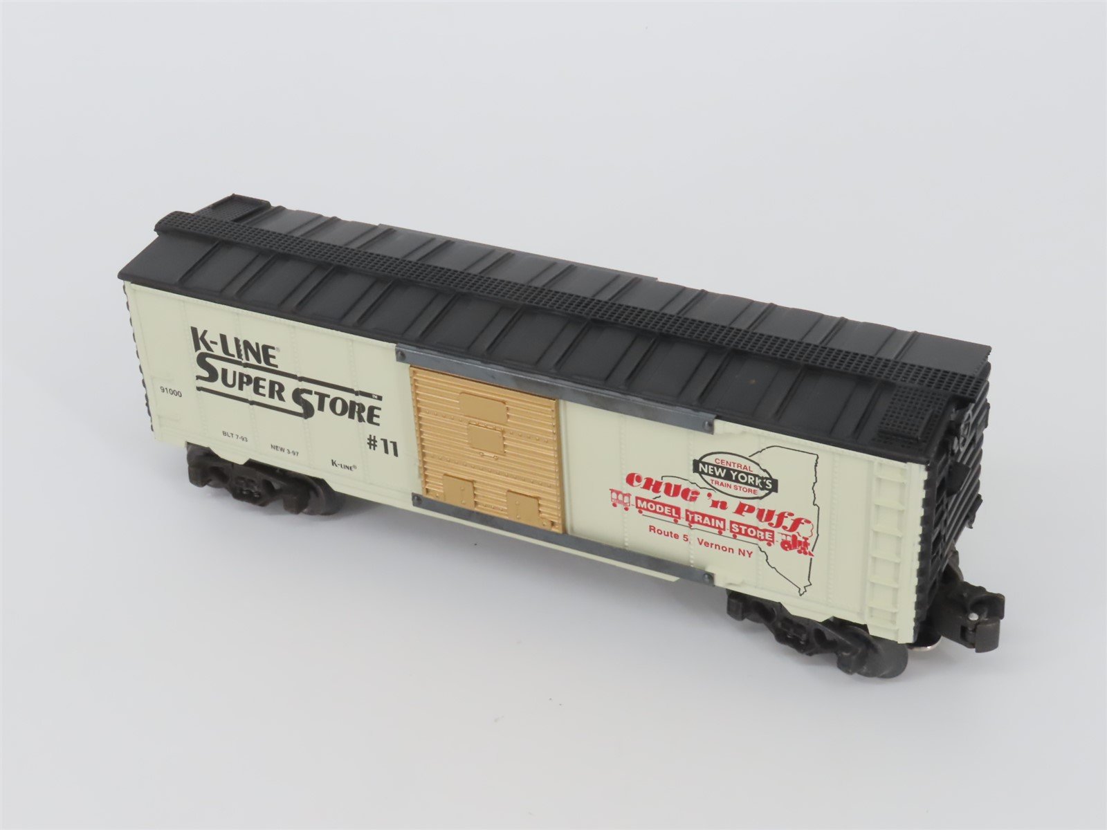 O Gauge 3-Rail K-Line K-9100011 K-Line Superstore Chug 'n Puff Boxcar #11