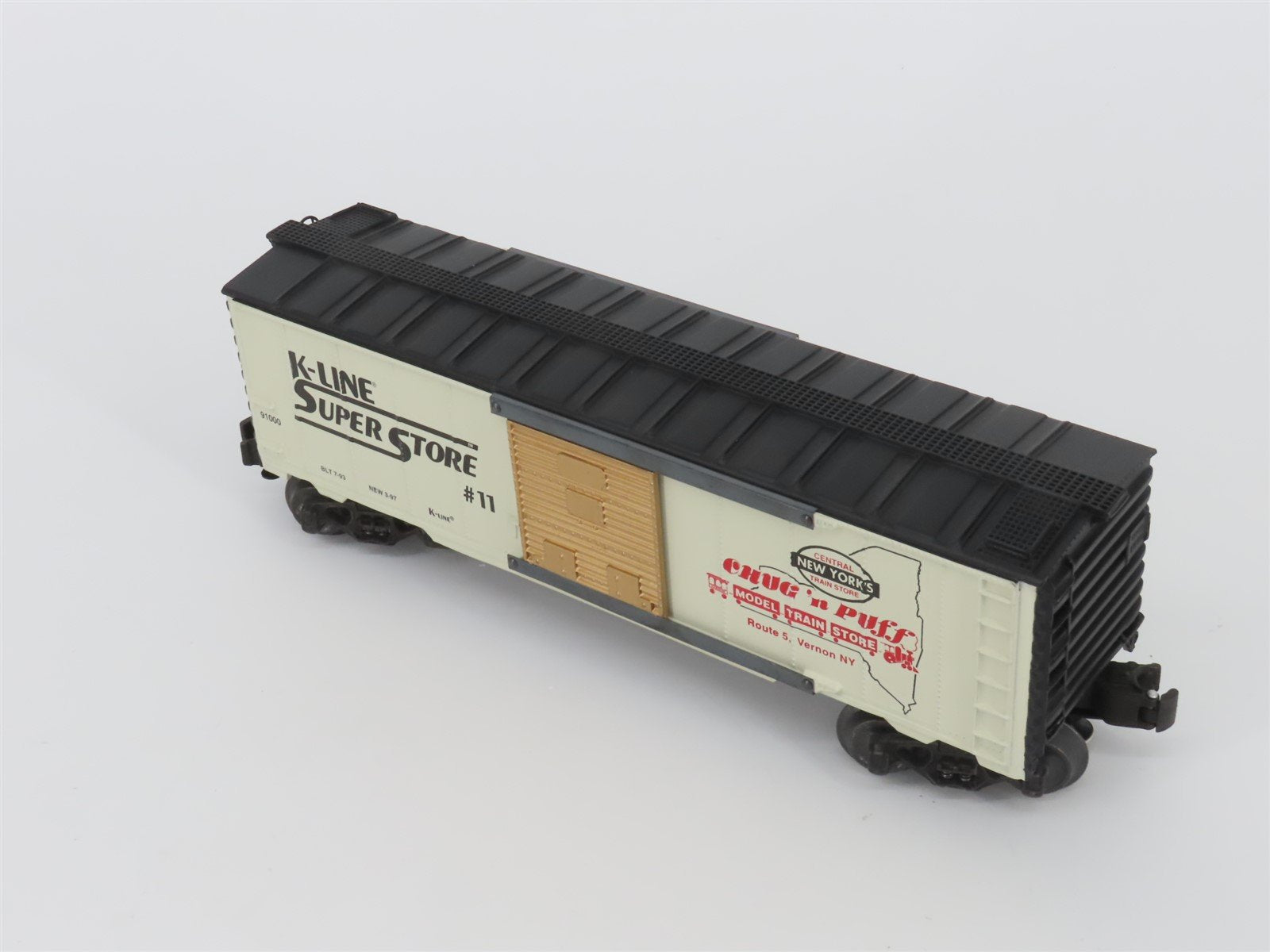O Gauge 3-Rail K-Line K-9100011 K-Line Superstore Chug 'n Puff Boxcar #11