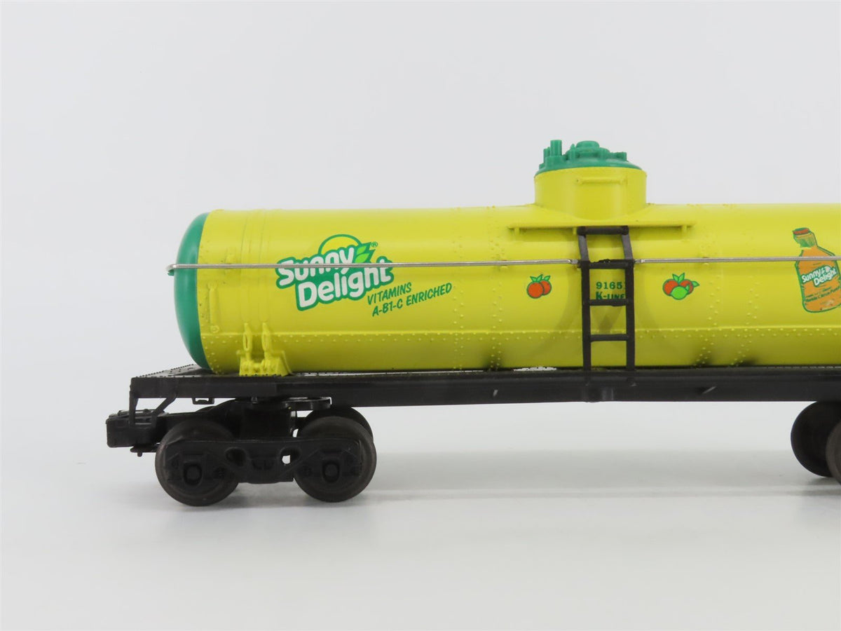 O Gauge 3-Rail K-Line Sunny Delight Single Dome Tank Car #9165