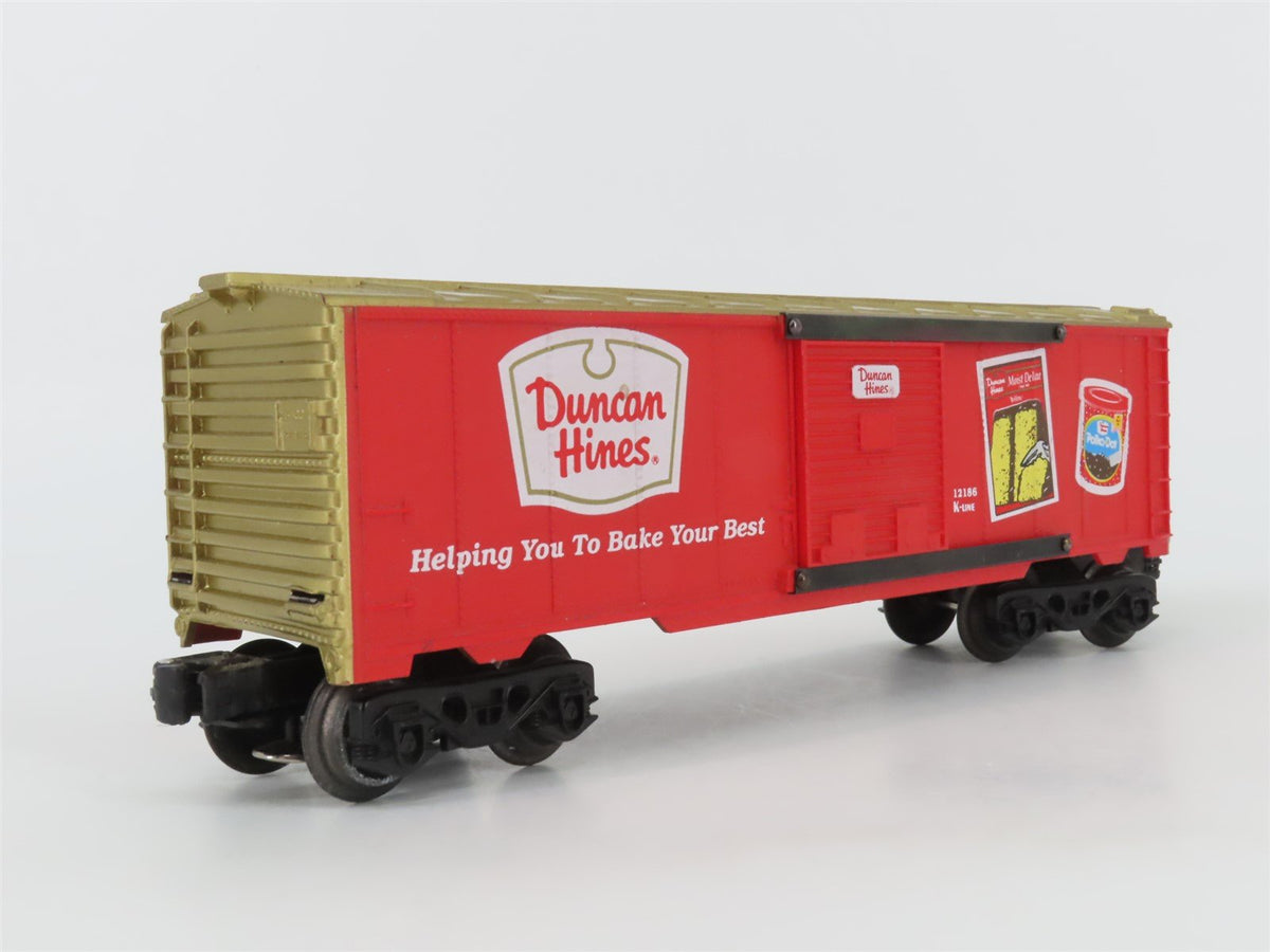 O Gauge 3-Rail K-Line Duncan Hines &quot;Helping You To Bake Your Best&quot; Boxcar 12186