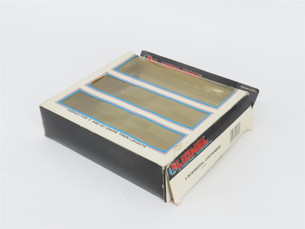 O 1/48 Scale Lionel 6-12805 GN, SOUX Intermodal Containers (3 Pk.)