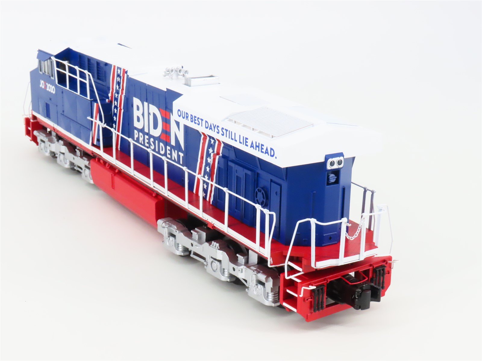 O 3-Rail MTH RailKing 30-20800-1 Joe Biden 2020 ES44AC Diesel & Caboose Set