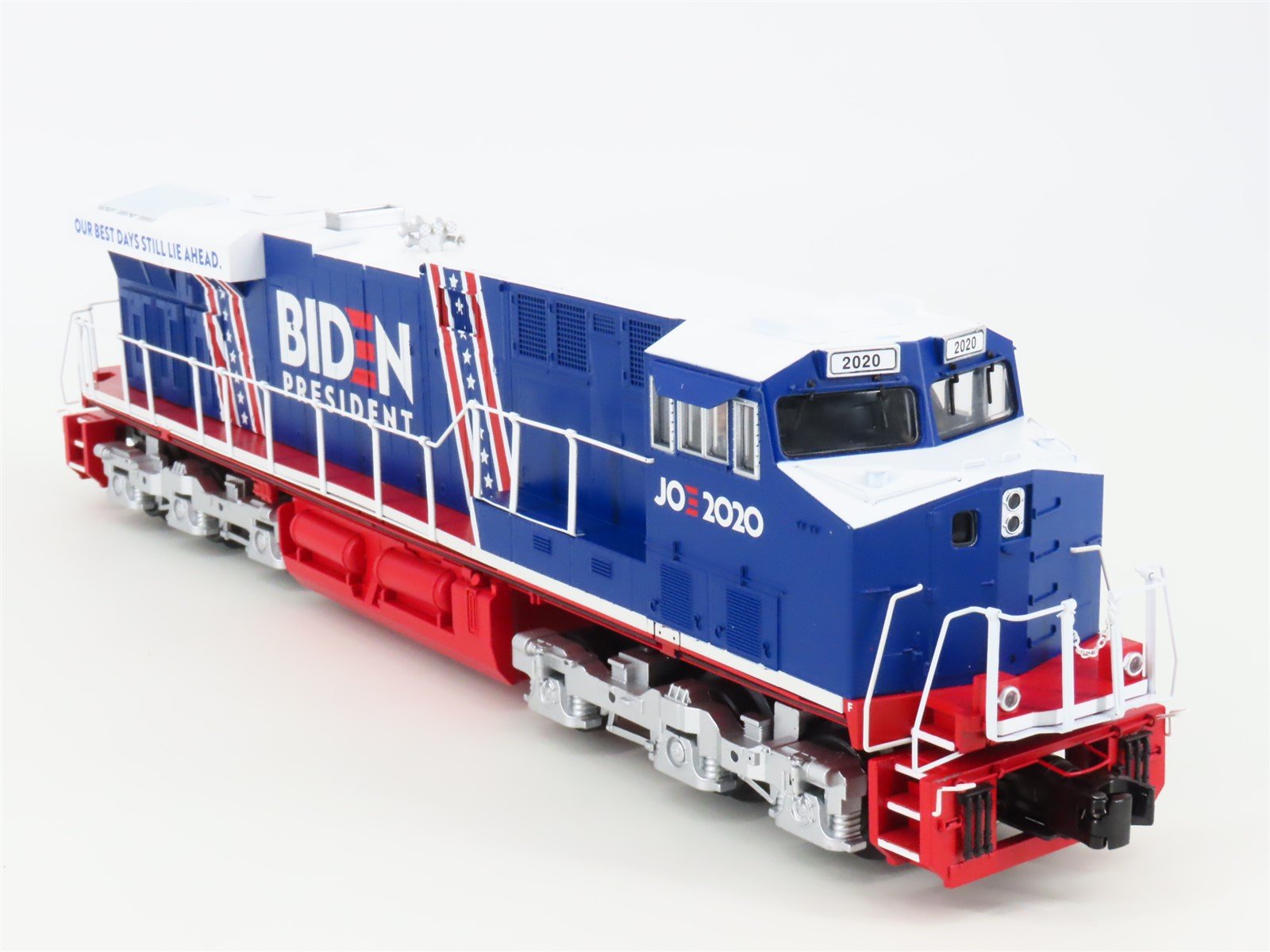 O 3-Rail MTH RailKing 30-20800-1 Joe Biden 2020 ES44AC Diesel & Caboose Set