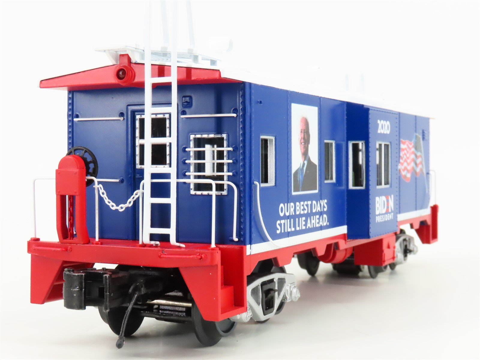 O 3-Rail MTH RailKing 30-20800-1 Joe Biden 2020 ES44AC Diesel & Caboose Set