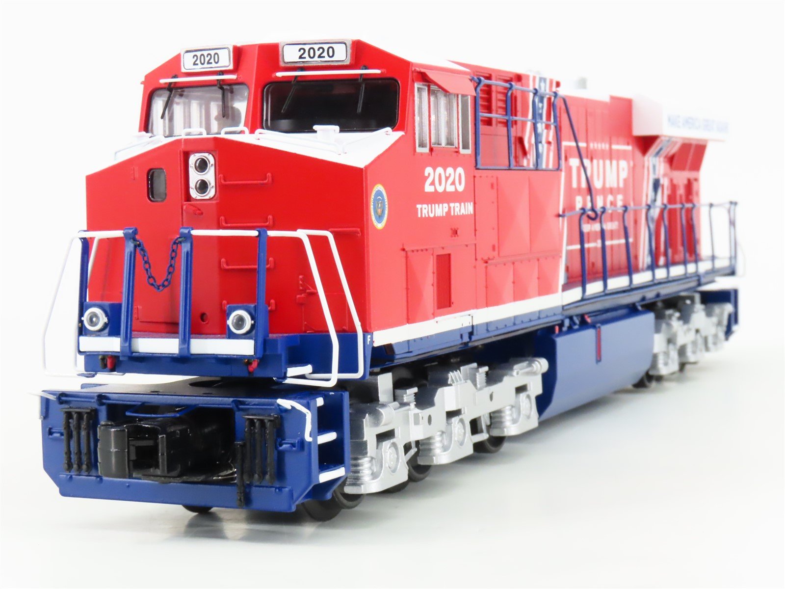 O 3-Rail MTH RailKing 30-20799-1 Donald J Trump 2020 ES44AC Diesel & Caboose Set