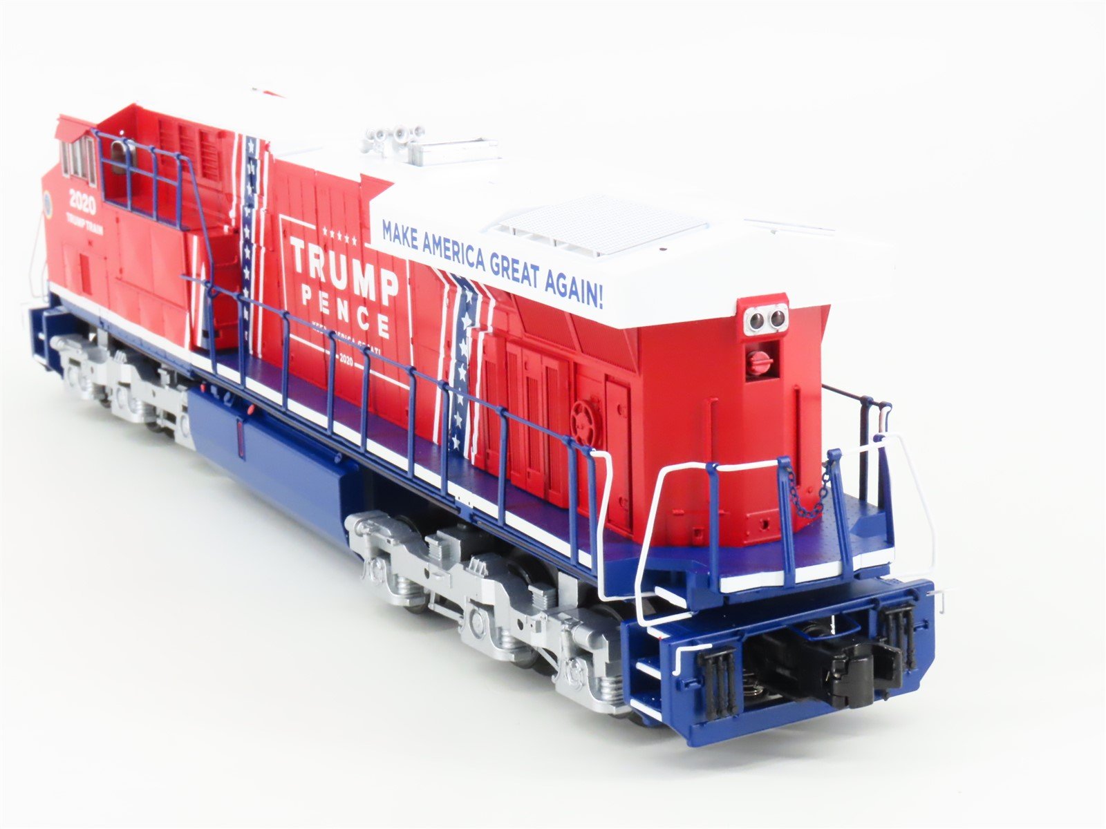 O 3-Rail MTH RailKing 30-20799-1 Donald J Trump 2020 ES44AC Diesel & Caboose Set