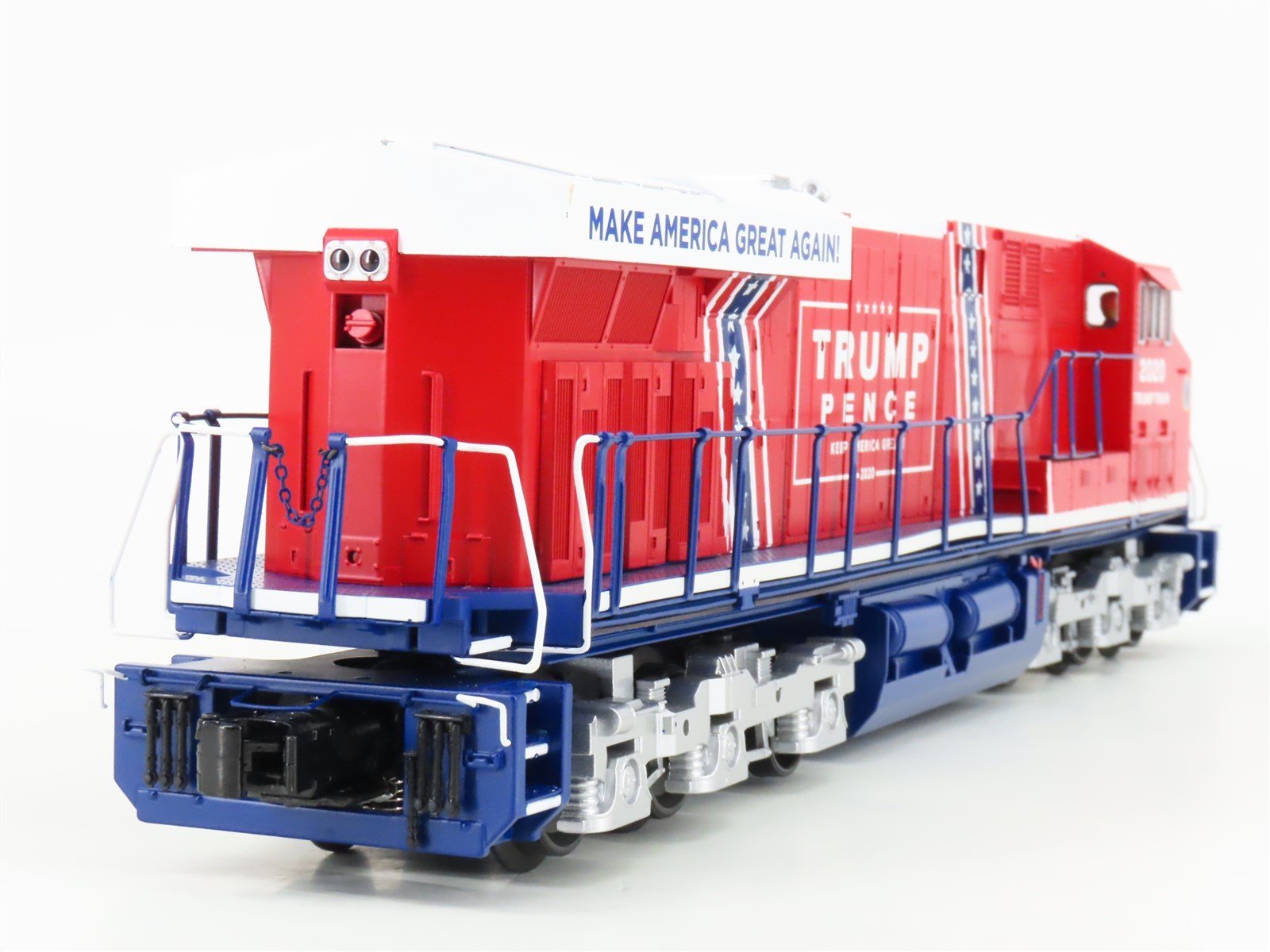 O 3-Rail MTH RailKing 30-20799-1 Donald J Trump 2020 ES44AC Diesel & Caboose Set