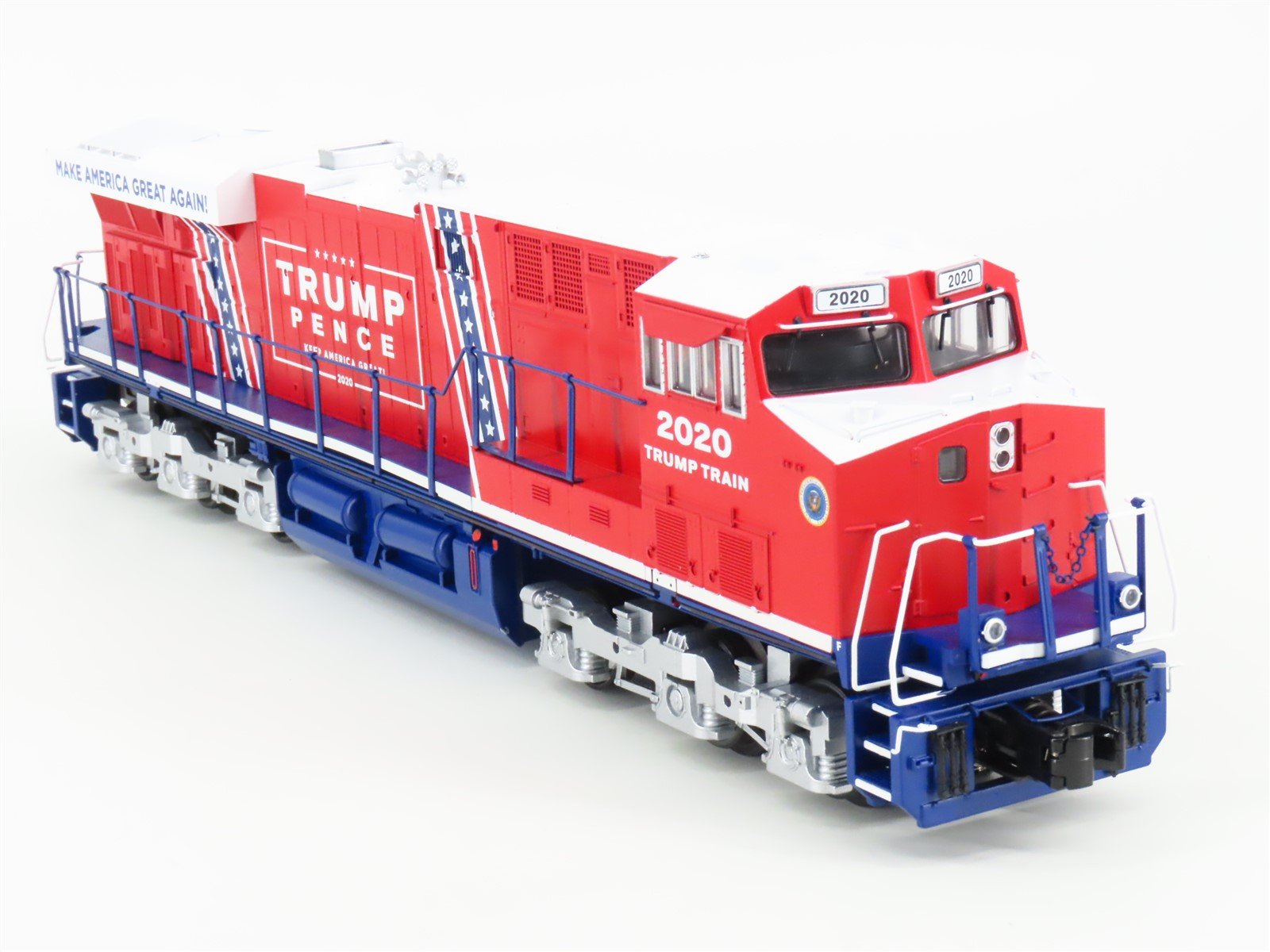 O 3-Rail MTH RailKing 30-20799-1 Donald J Trump 2020 ES44AC Diesel & Caboose Set