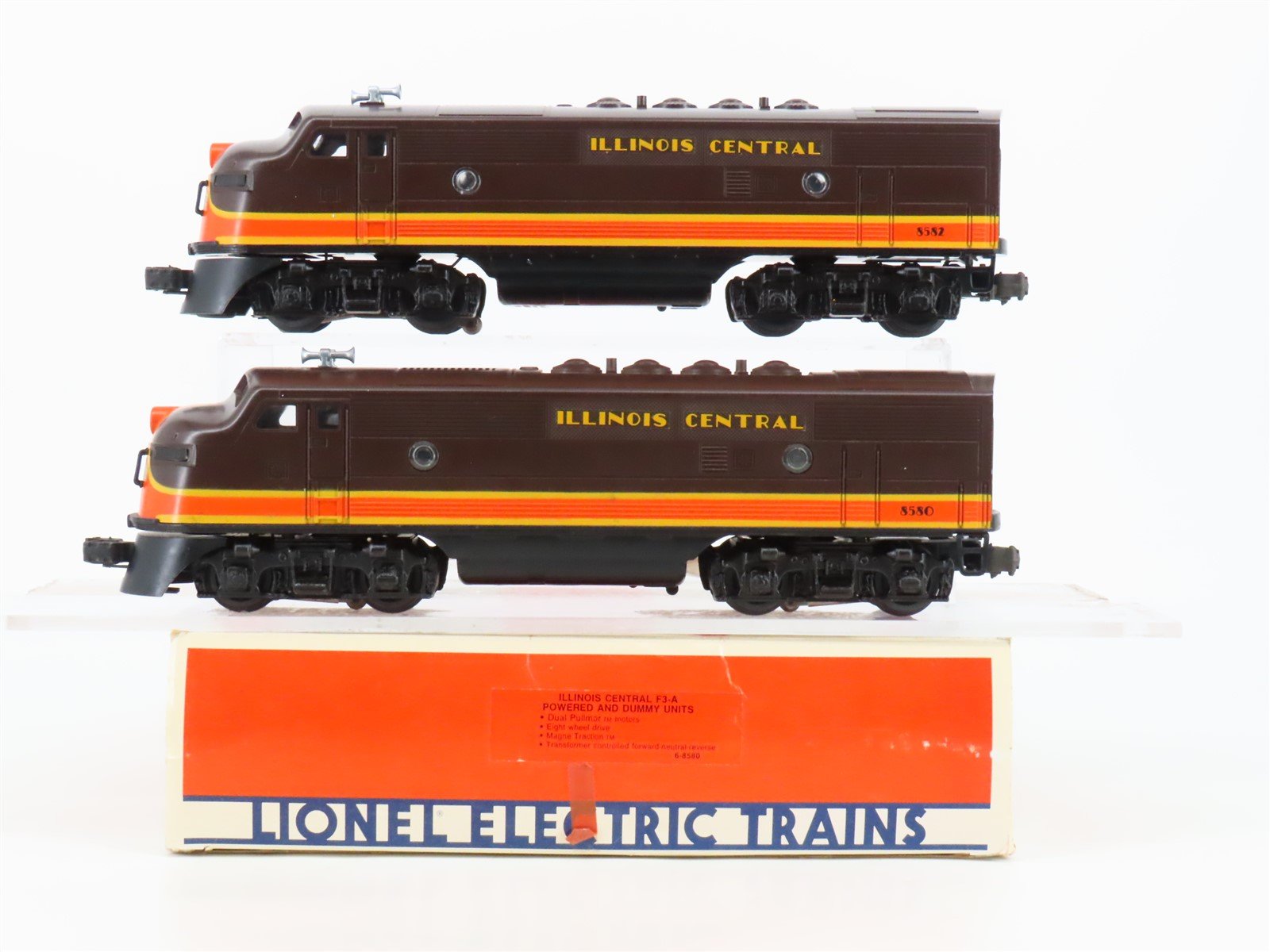 O Gauge 3-Rail Lionel 6-8580 IC Illinois Central EMD F3A/A Diesel Locomotive Set