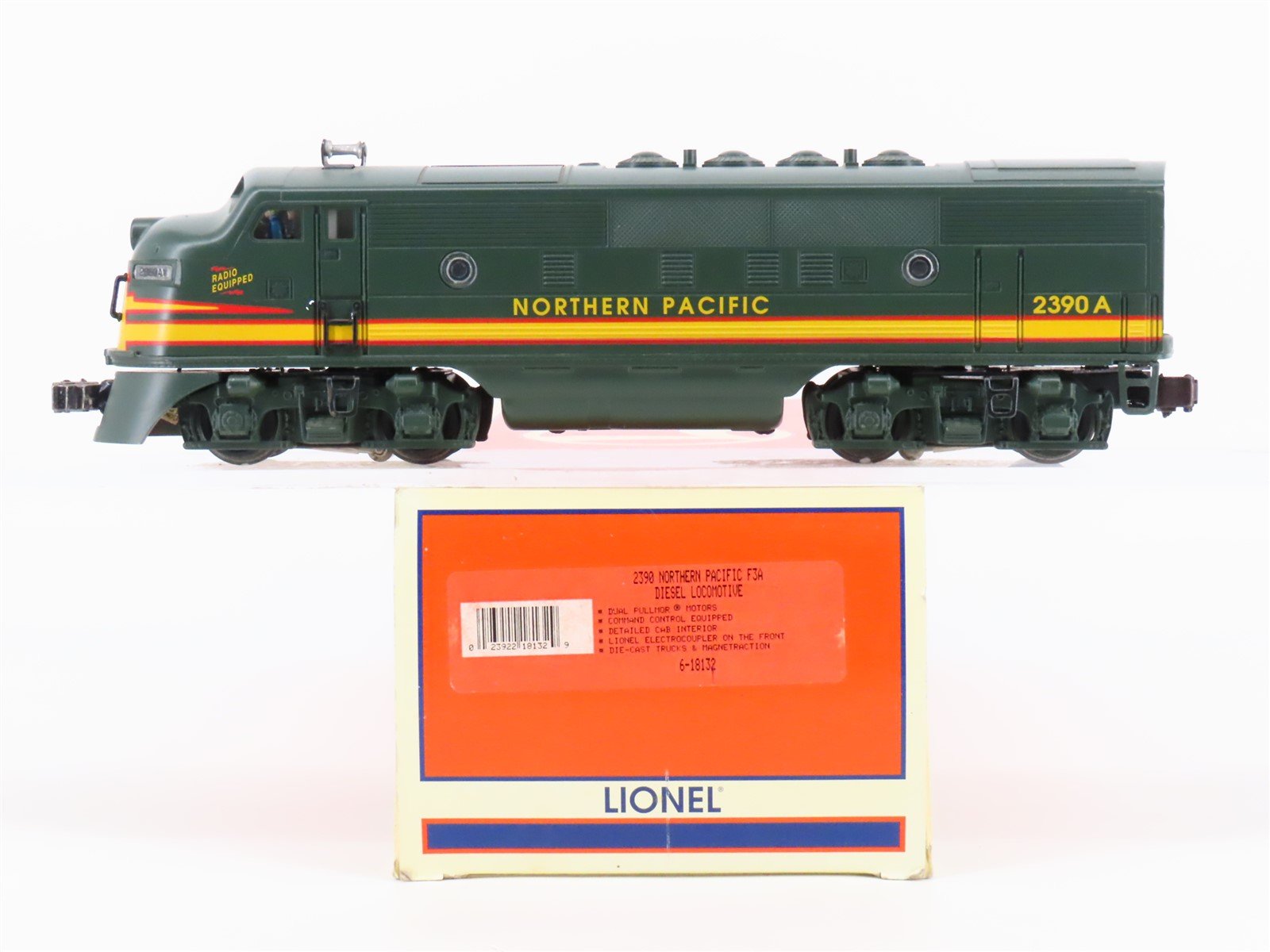 O Gauge 3-Rail Lionel 6-18132 NP Northern Pacific EMD F3A Diesel #2390A w/ TMCC