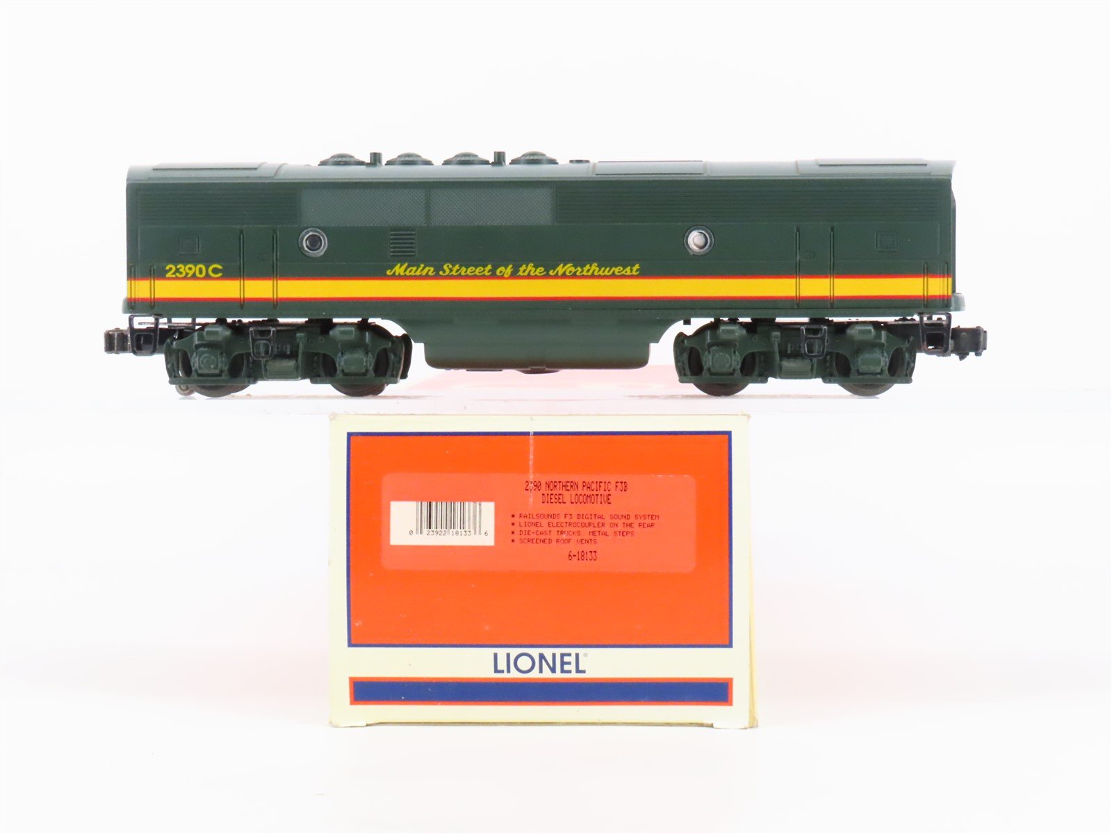 O Gauge 3-Rail Lionel 6-18133 NP F3B Diesel #2390C - Unpowered w/ TMCC & Sound