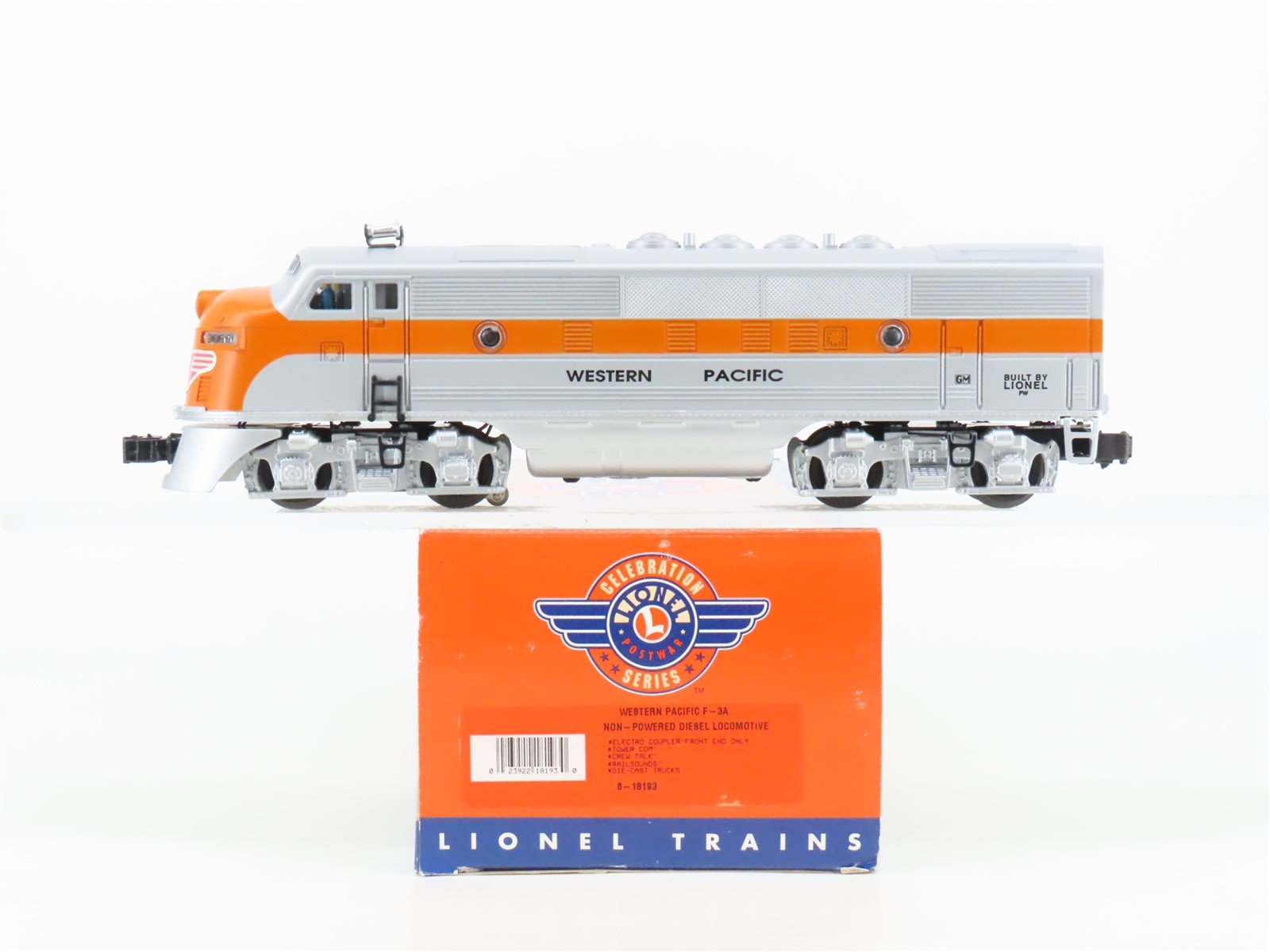 O 3-Rail Lionel 6-18193 Celebration WP F3A Diesel - Unpowered w/ TMCC & Sound