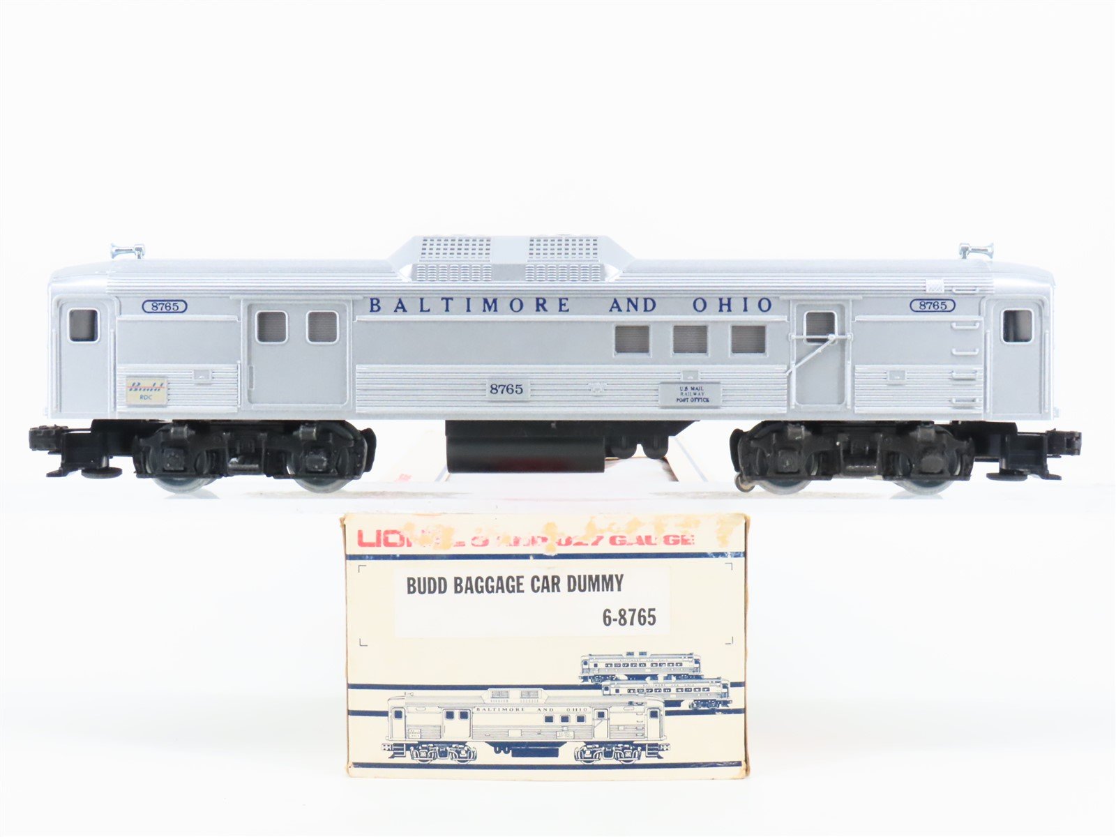 O Gauge 3-Rail Lionel 6-8765 B&O Baltimore & Ohio Budd RDC-4 Diesel - Unpowered