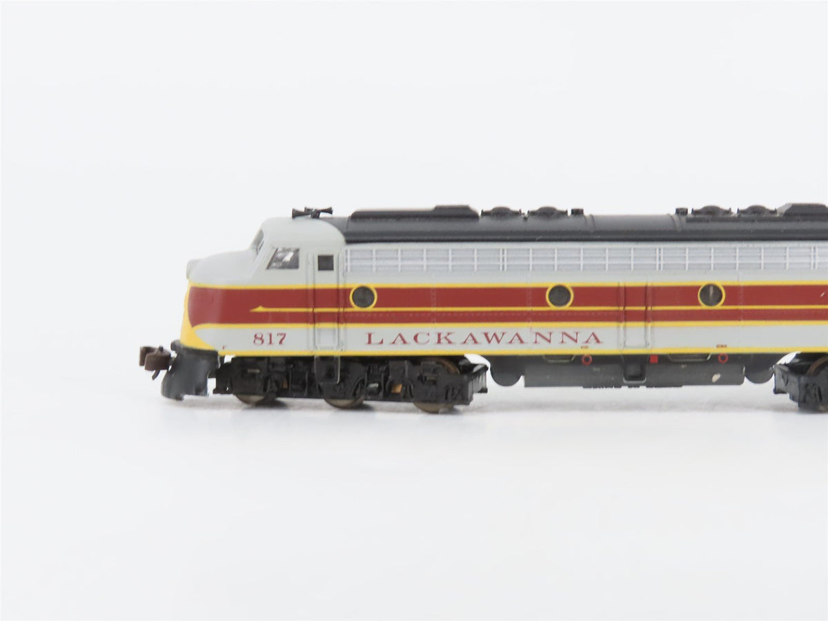 N Scale Life-Like 7184/7185 DL&amp;W Lackawanna EMD E8A/A Diesel Locomotive Set