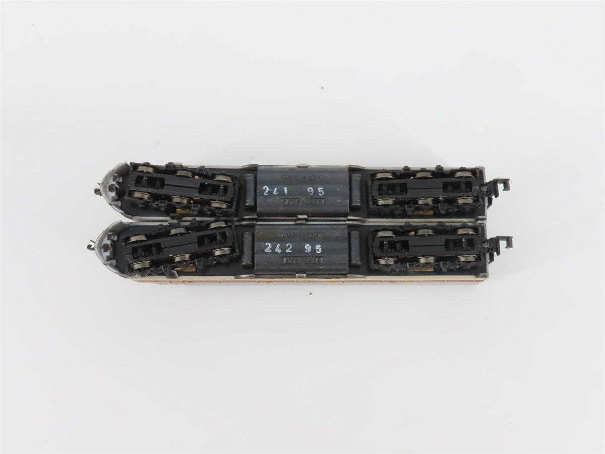N Scale Life-Like 7184/7185 DL&amp;W Lackawanna EMD E8A/A Diesel Locomotive Set