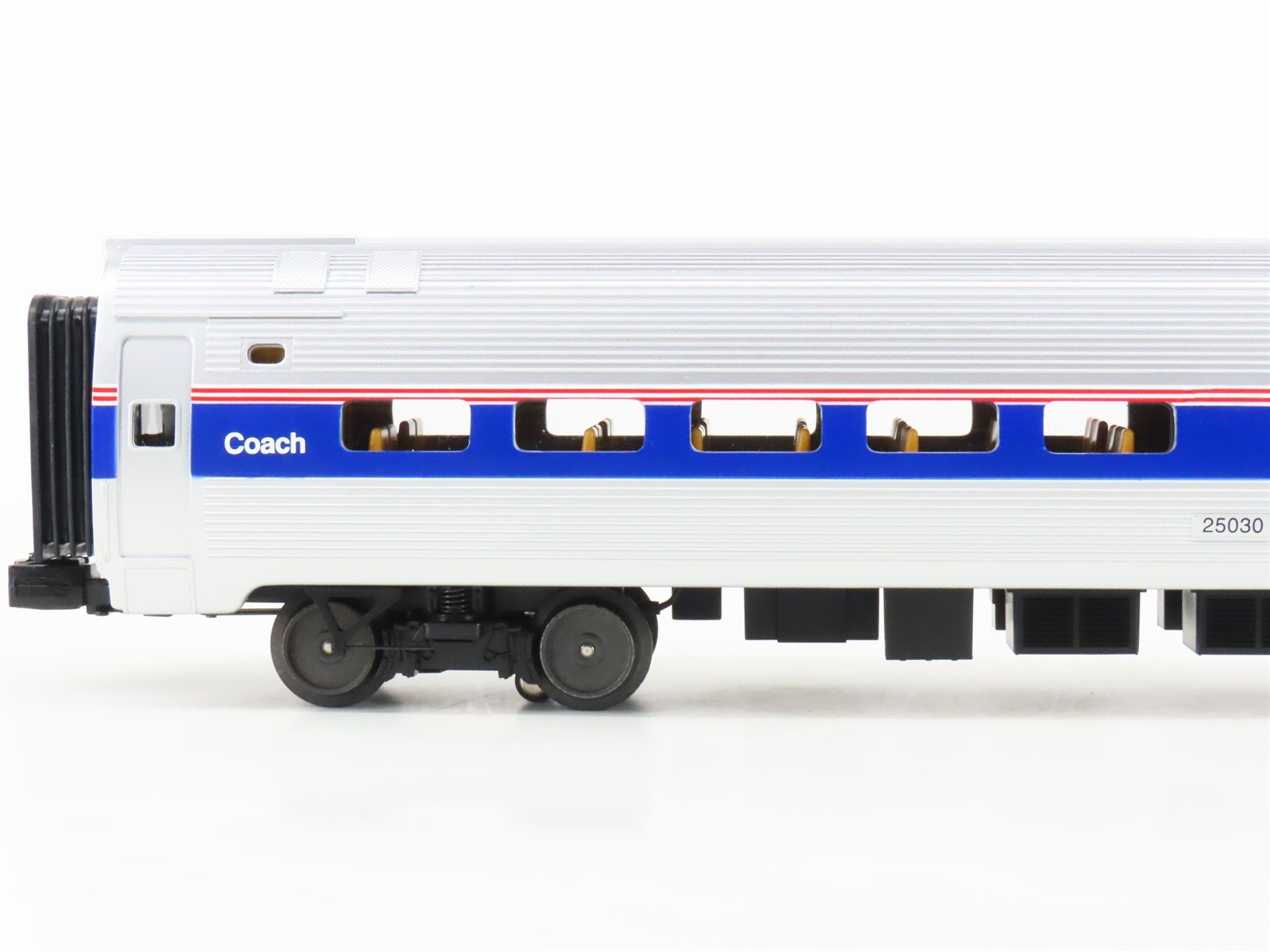 O Gauge 3-Rail MTH Rail King 30-6520 Amtrak Coach/Diner Passenger 2-Car Set